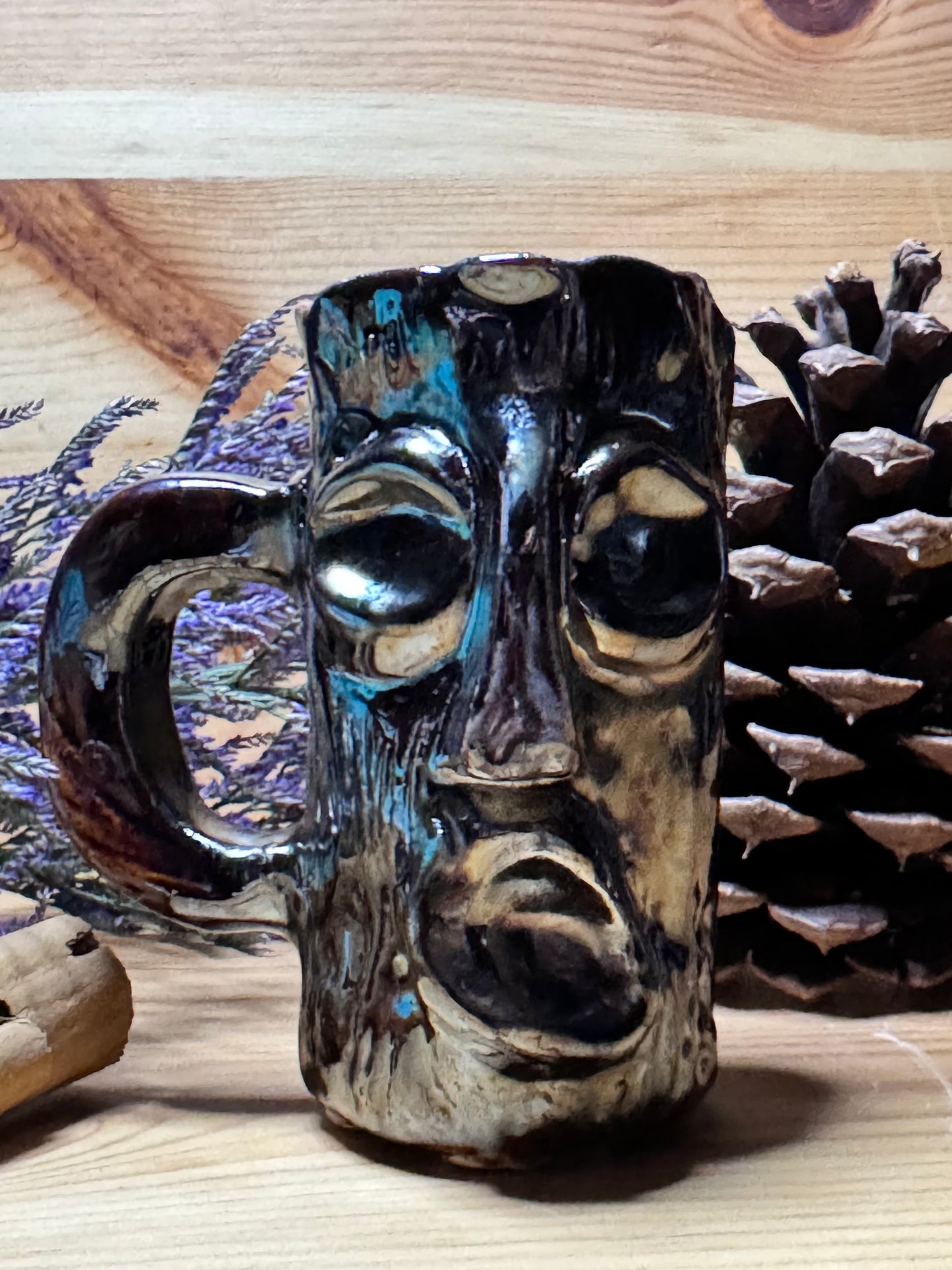 Rostro Ancestral: Vaso Tequilero Artesanal