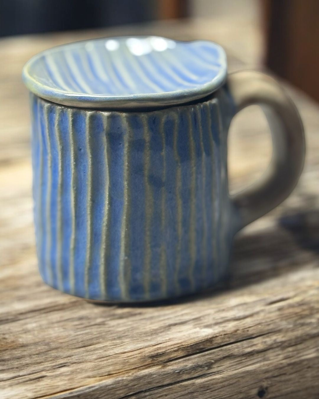 Taza Artesanal con Plato – Sencillez y Encanto