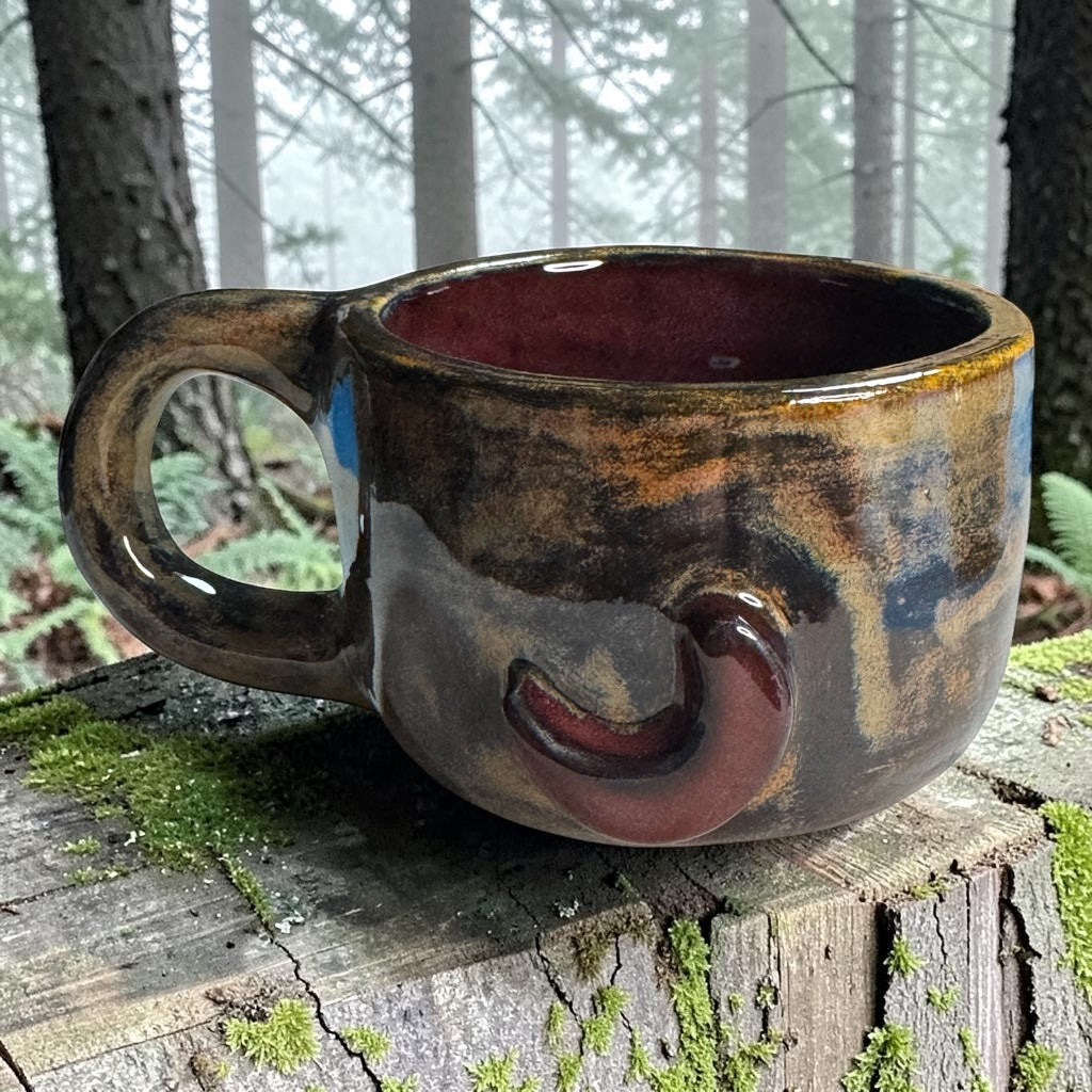Tazas bosque nocturno