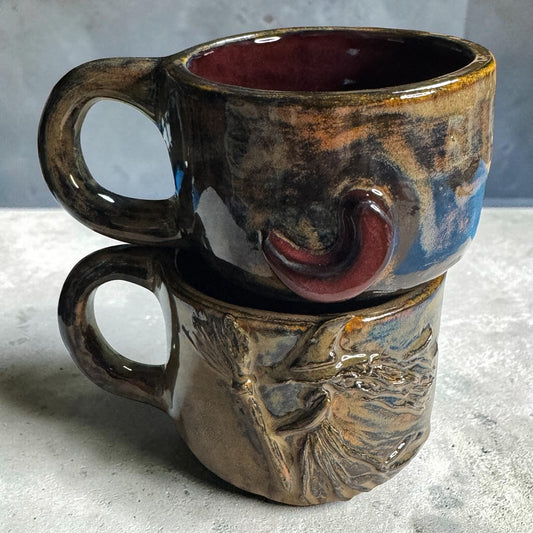Tazas bosque nocturno