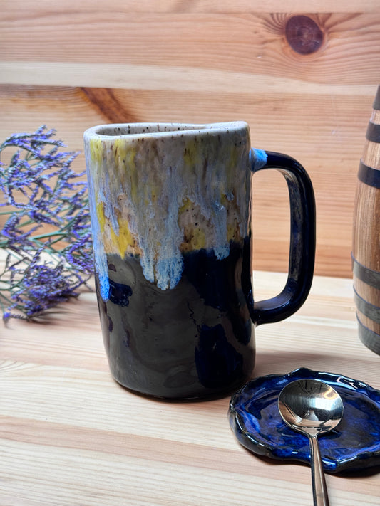 Aurora Boreal: Taza Desigual con Plato