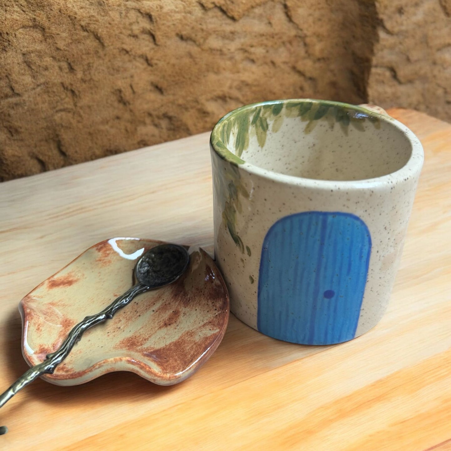 Puerta a los Placeres del Día: Set de Taza y Platito